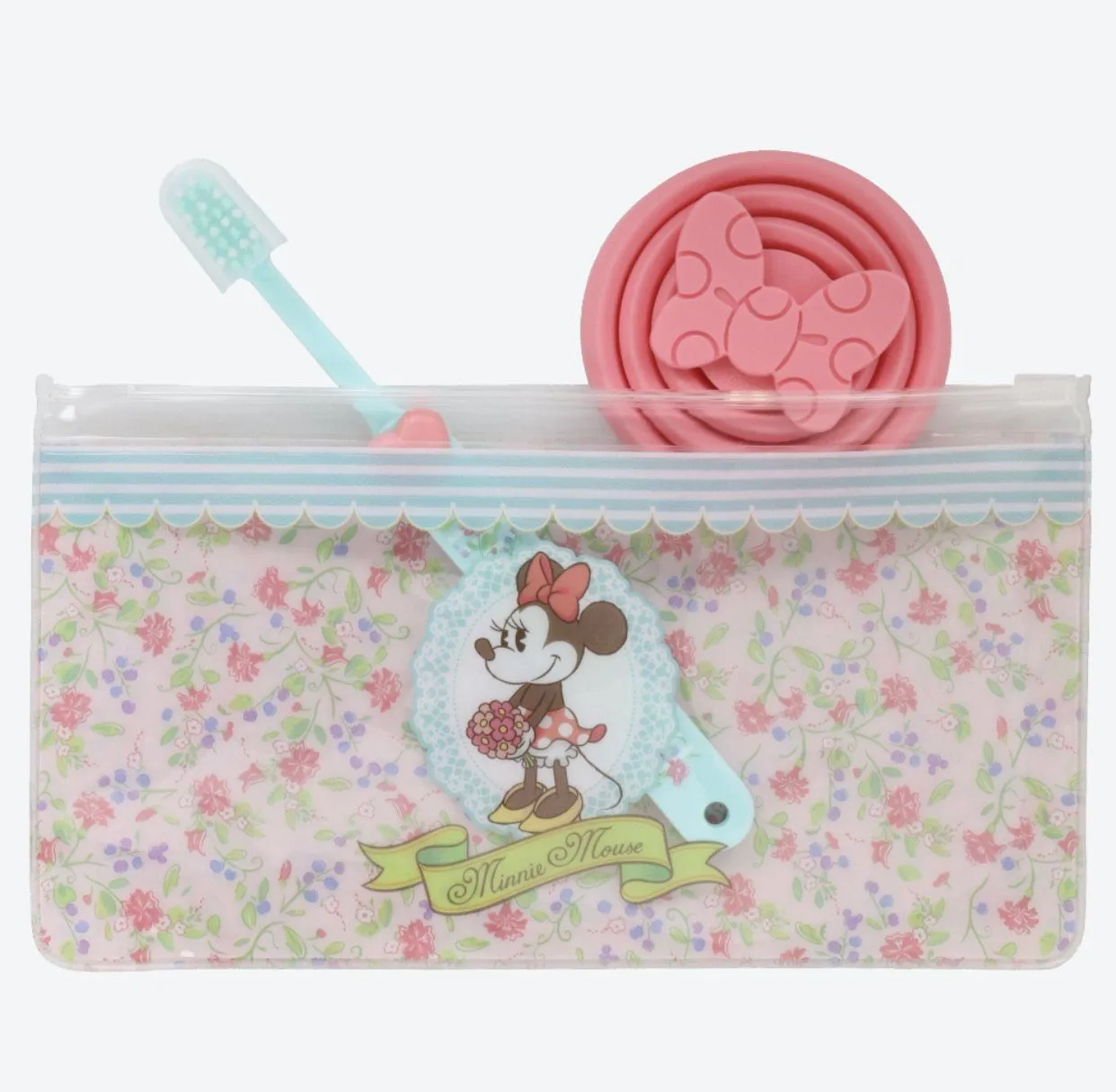 TDR - Toothbrush & Silicone Collapsible Travel Cup Set x Minnie Mouse