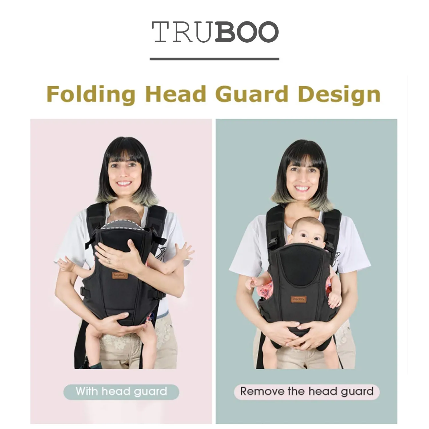 Truboo Baby Carrier Infant Portable Seat Adjustable Newborn Holder Backpack