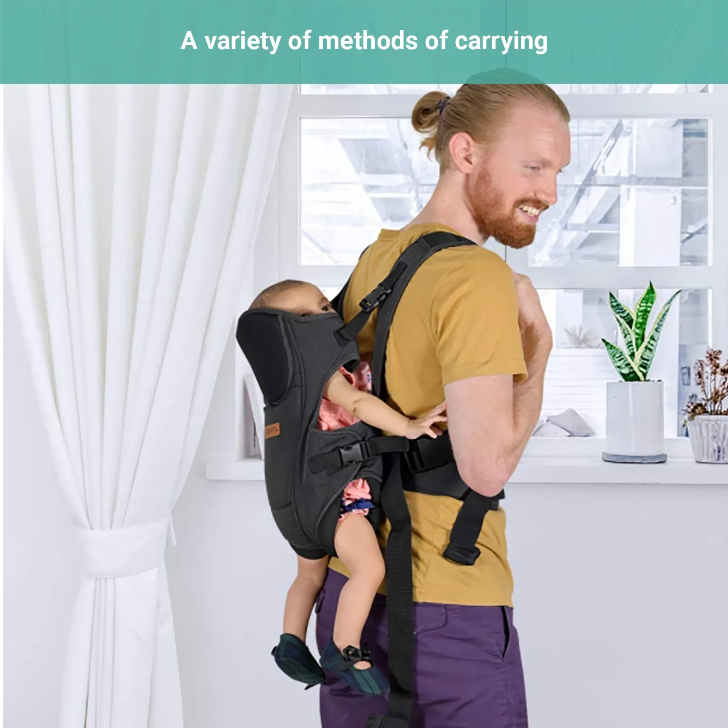 Truboo Baby Carrier Infant Portable Seat Adjustable Newborn Holder Backpack