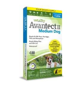 Vetality Avantect II Flea & Tick For Dogs 1ea/0.064 fl oz, 4 ct
