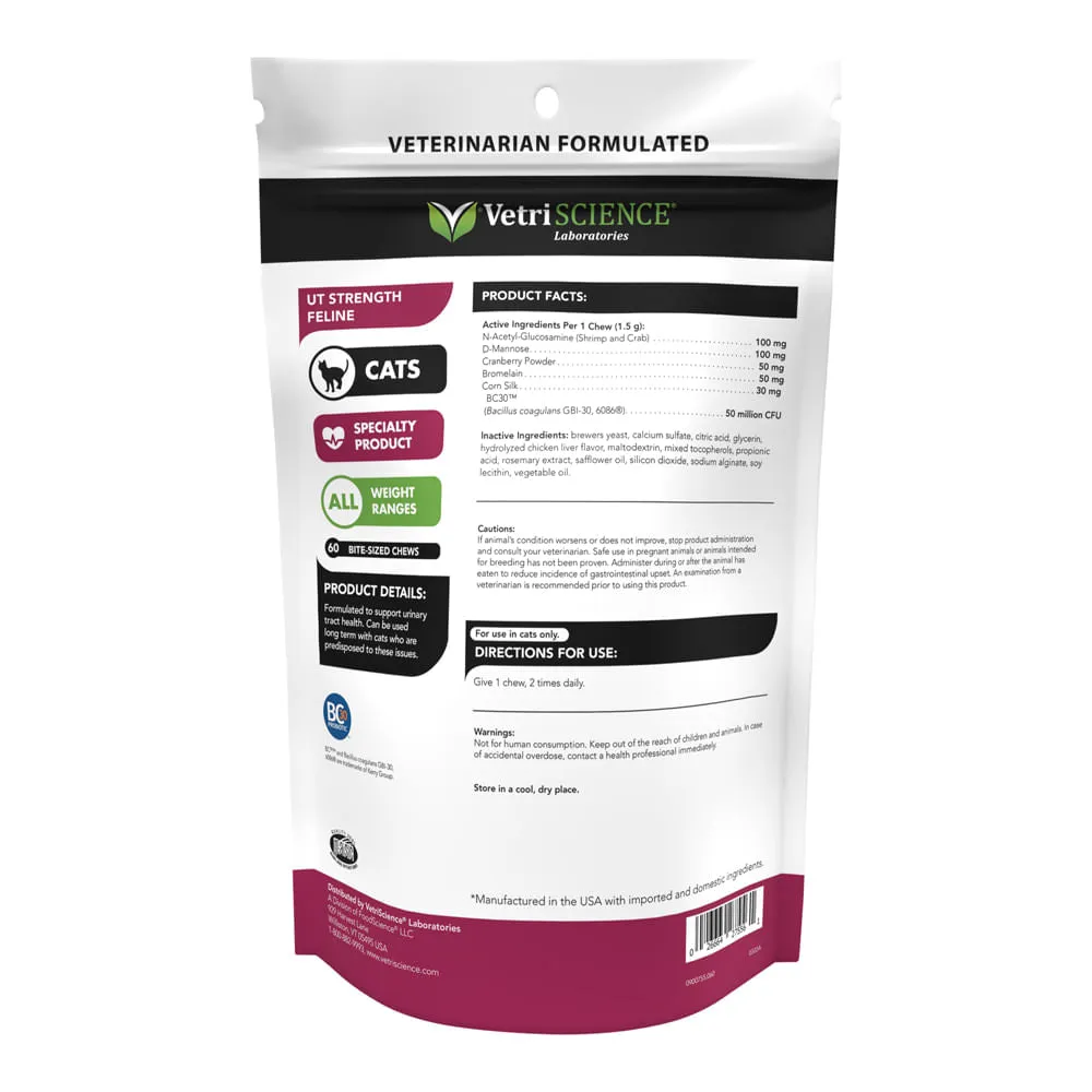 VetriScience UT Strength Feline, 60 Bite-Sized Chews
