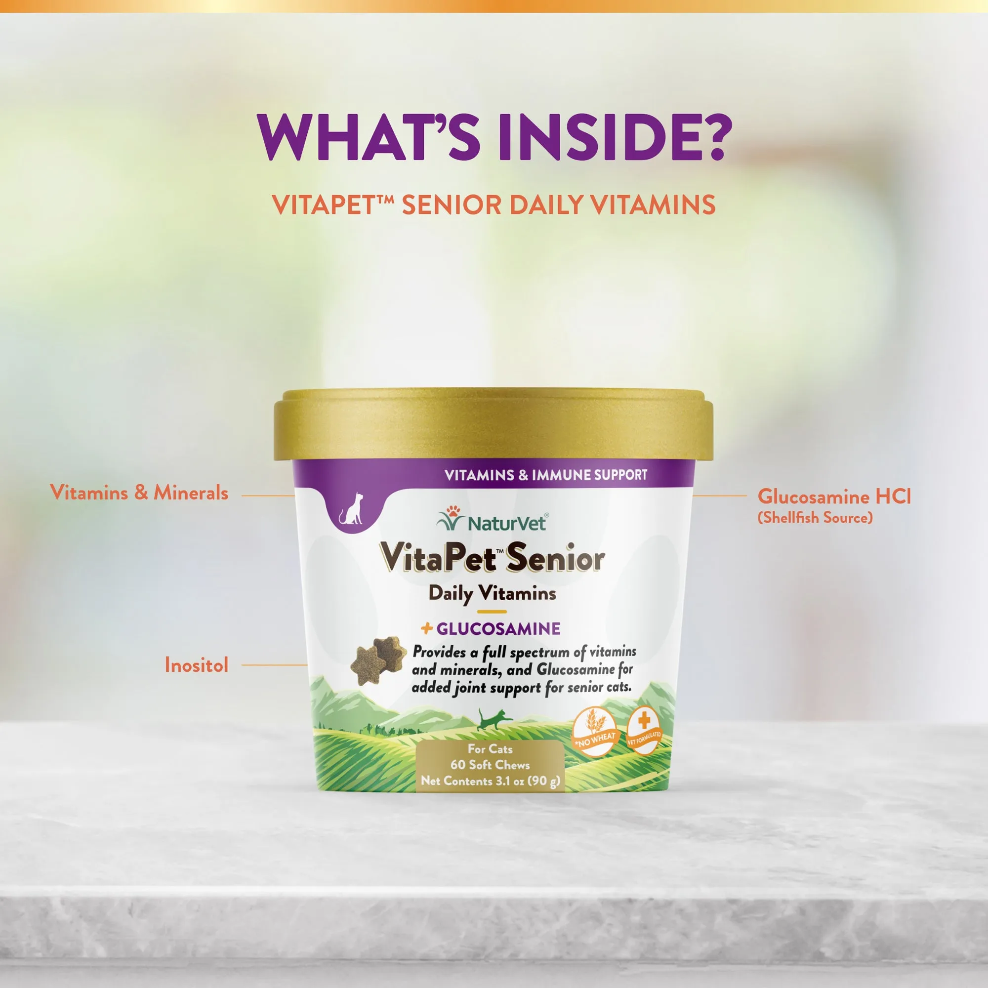 VitaPet™ Senior Daily Vitamins Cat Soft Chews
