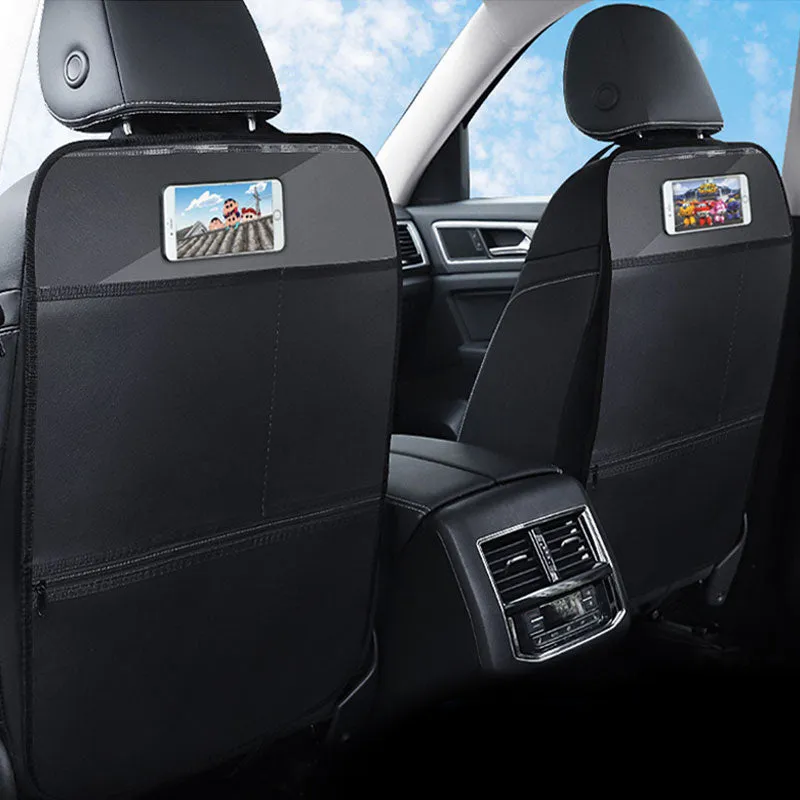 Waterproof PU Leather Car Anti-kick Pad Interior Back Seat Protector