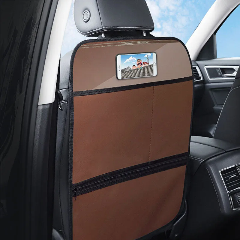Waterproof PU Leather Car Anti-kick Pad Interior Back Seat Protector