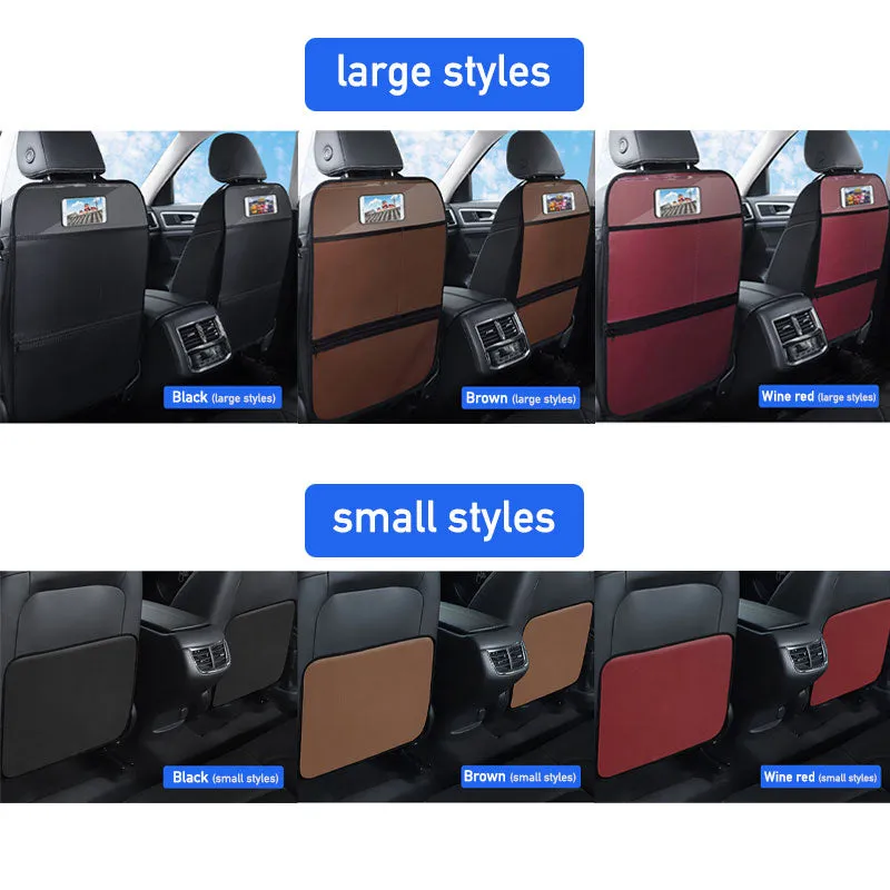Waterproof PU Leather Car Anti-kick Pad Interior Back Seat Protector