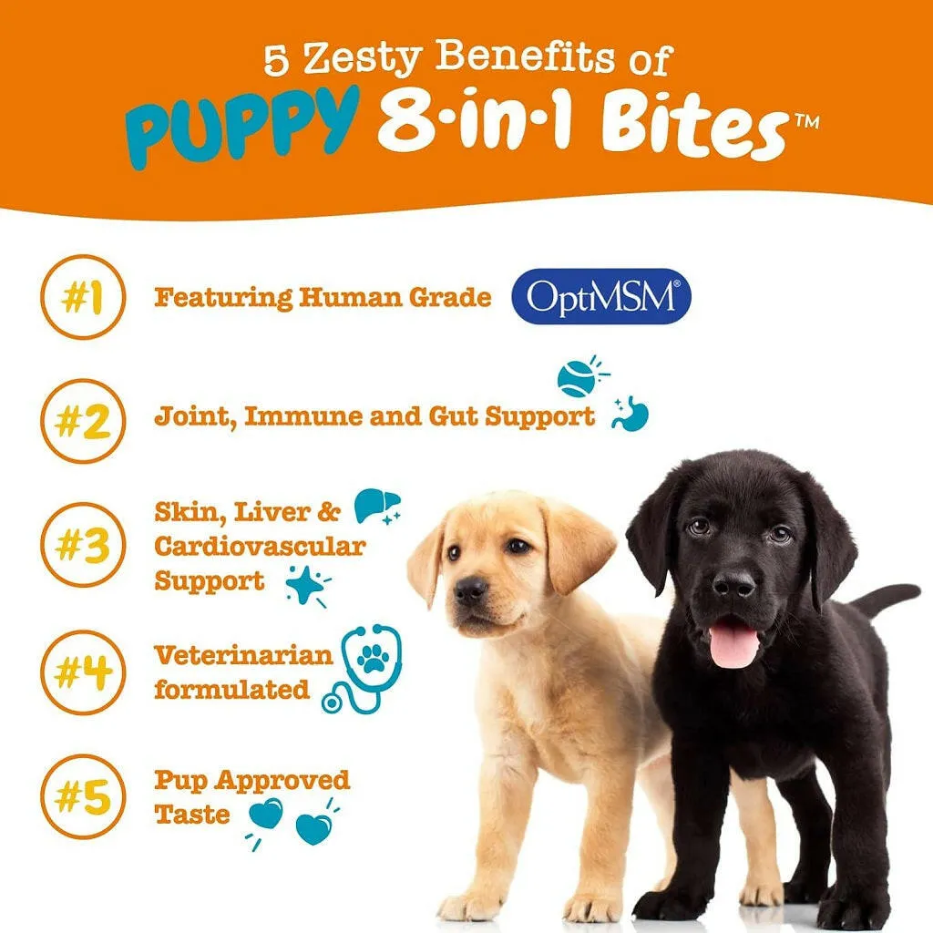 Zesty Paws Puppy 8-in-1 Multivitamin Chicken Flavored Bites for Puppies (90 ct)