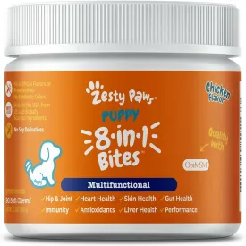 Zesty Paws Puppy 8-in-1 Multivitamin Chicken Flavored Bites for Puppies (90 ct)