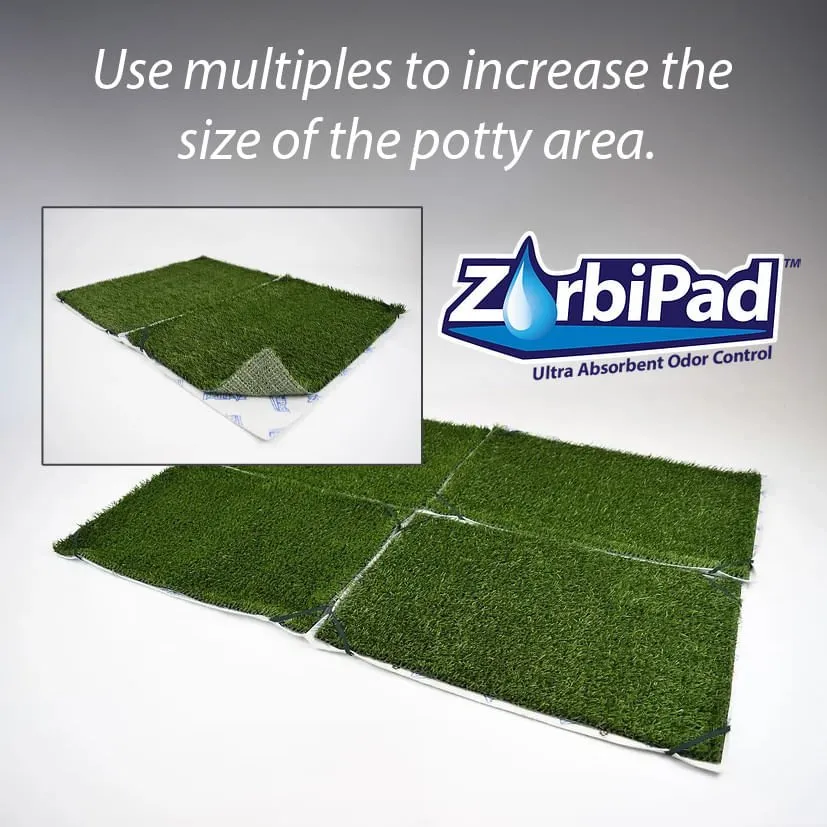 ZorbiPad Indoor Dog Potty, 16" x 24" (Pad & Grass Only)